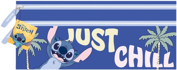 Creative Stationery 2 Zip Compartment Pencil Box