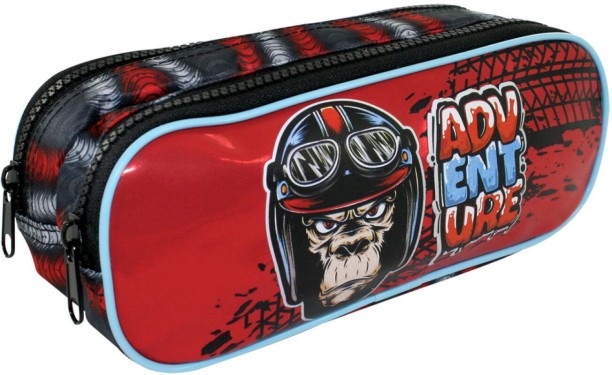 Butterfly Double Zip Pencil Case Pencil Box