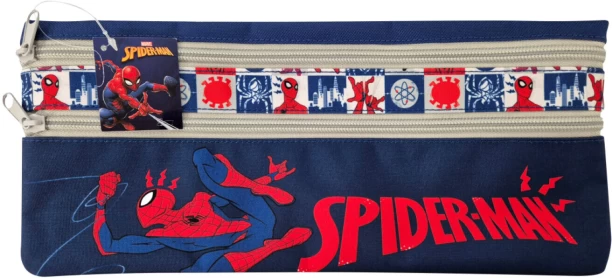 Creative Stationery Pencil Bag and Front Compartment Spiderman Design Pencil Box