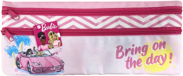 Creative Stationery Pencil Bag and Front Compartment Barbie Design Pencil Box