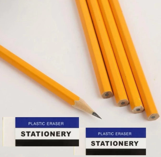 Nineteen04 HB Pencil And Eraser Hexagonal