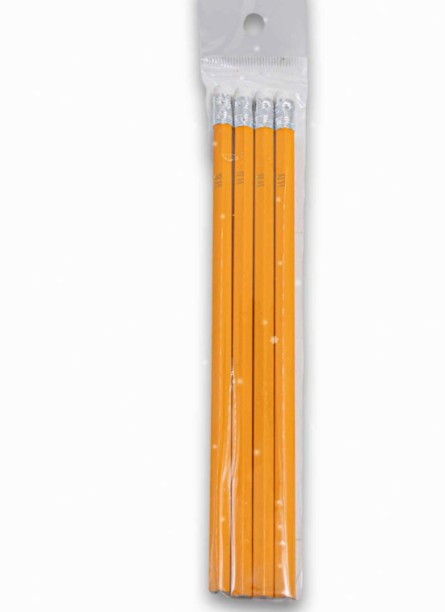 HB Rubber Tip Pencil 4 Pack Round