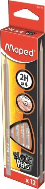 Maped Graphite Triangular 2H Pencil Hexagonal