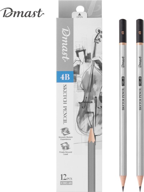 Dmast Sketch Pencil 4B Hexagonal