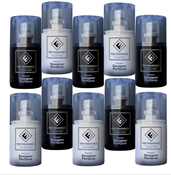 Fine Fragrance Collection Mix Scents (5xMen&5xWomen) Eau de Parfum  -  Fresh, Fruity, Woody, Oriental, Floral for Men & Women