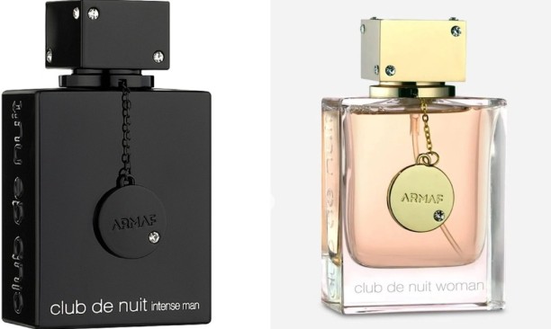 Armaf Club De Nuit Ladies and Club de Nuit Intense Mens Combo Eau de Toilette  -  Floral, Woody for Men & Women