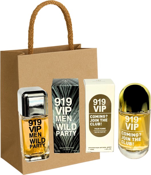 Luca Perfume 919 VIP Couple Gift Set & Gift Bag COMBO - 2x30ml Eau de Parfum  -  Fresh for Men & Women