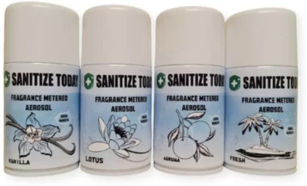 Sanitize Today Fragrance Metered Aerosol (250ml) 4 Pack Eau de Toilette  -  Fresh for Men & Women