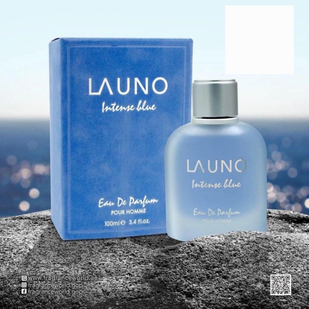 launo intense blue by Fragrance world INTENSE BLUE Eau de Parfum  -  Fruity, Fresh, Floral for Men