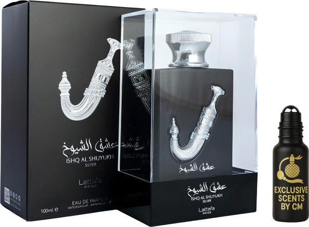 Excusive Scents by CM Ishq Al Shuyukh Silver 100ml with perfume oil by Exclusive Scents Eau de Parfum  -  Fresh for Men & Women