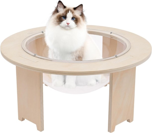 OJEES Freestanding Indoor Cozy Capsule Cat Bed M Pet Bed