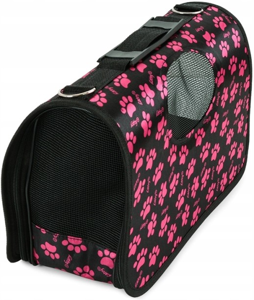 LM Pets Red Buffalo Plaited Durable Pet Carrier L Pet Bed