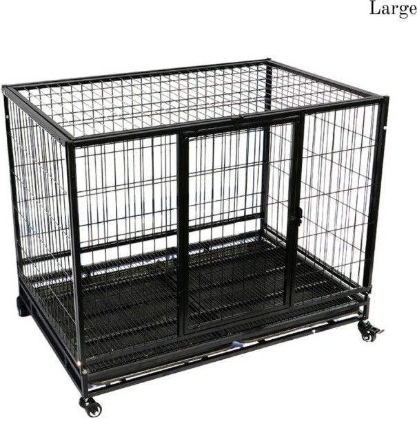 Premium Paws Metal Pet Enclosure Large L Pet Bed