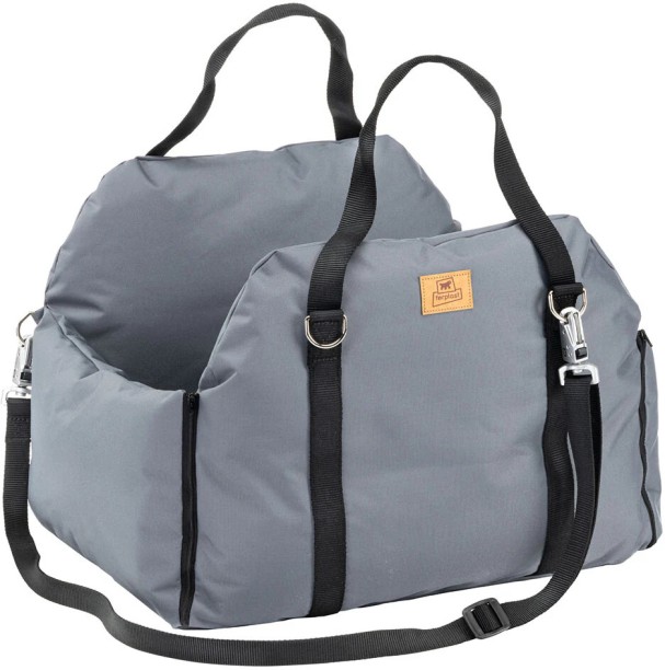 Ferplast Cruiser Cat and Dog Car Carrier Bag – Travel Bag for Small Dogs Up to 15kg, Convertible & Washable L Pet Bed
