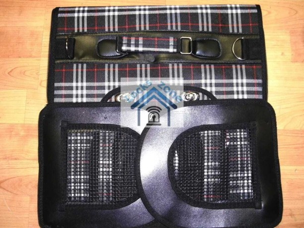 LM Pets Red Buffalo Plaited Durable Pet Carrier L Pet Bed