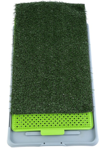 Zabava 3 Tier Puppy Dog Pet Training Artificial Grass Potty Patch Tray XL Pet Bed