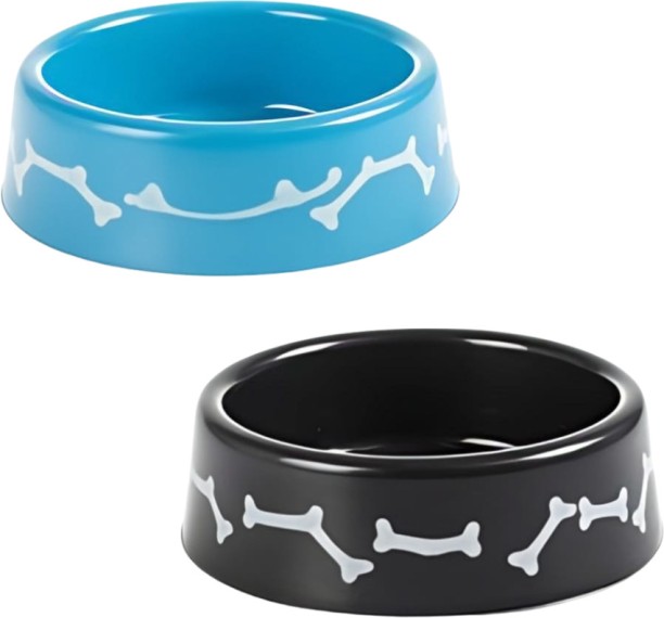 NibbleNest Pack of 2 Plastic Pet Bowl
