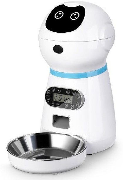 Spark Pet Feeder - Robot Automatic - Voice Control Plastic Pet Bowl & Bottle