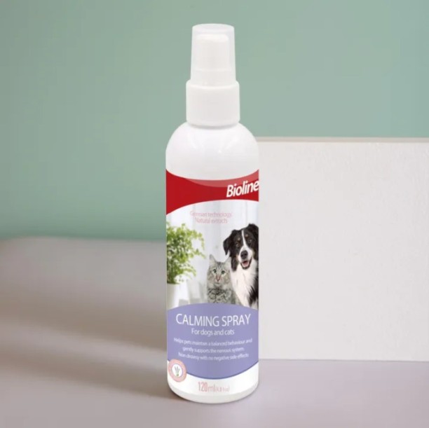 Premium Paws Bioline Calming Spray (120ml) Pet Coat Cleanser Suitable For Cat, Dog