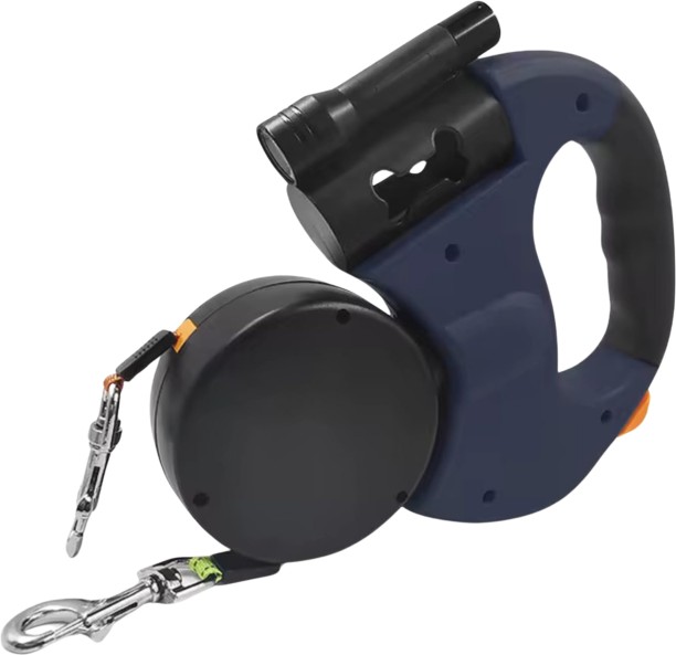 Shopnmore Dual Retractable Dog Leash with LED Light, 3M Leash with 360 Tangle-Free Dog Leash