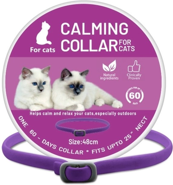 marevic Calming Collar for Cats - Pheromone Calm Collars Cat Collar & Chain