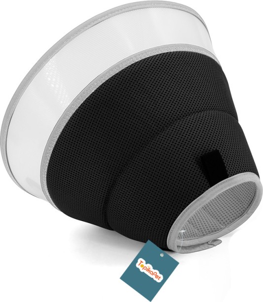 Topika Breathable Dog Cone for Large, Medium, and Small Dogs, Anti-Lick and Protective Elizabethan Collar Dog & Cat Bark Control Collar