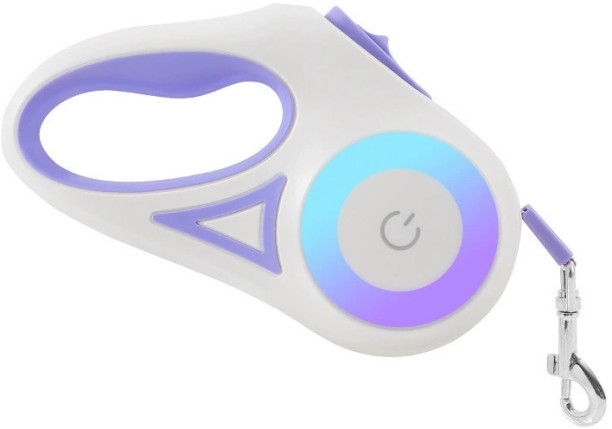 marevic LED retractable dog leash, five meters plus battery, non-stretching and tangle-free, durable rope Dog & Cat Leash