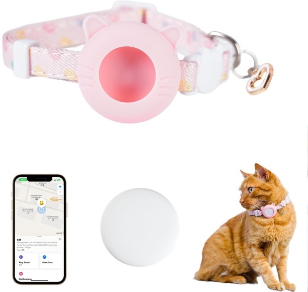 marevic Cat Tracker Collar Breakaway Waterproof Cat Everyday Collar
