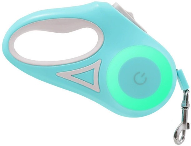 marevic LED retractable dog leash, five meters plus battery, non-stretching and tangle-free, durable rope Dog & Cat Leash