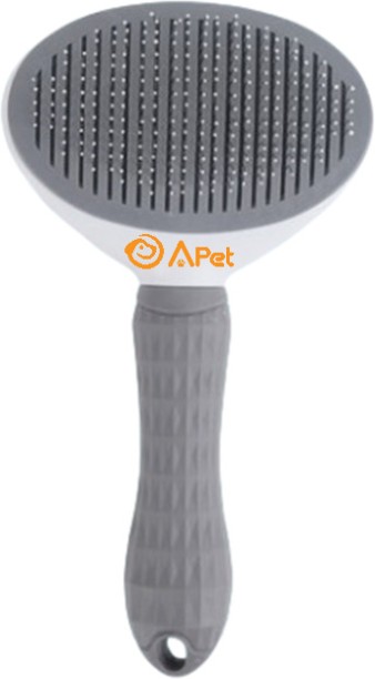 A-PET Pet Fur Brush Self Cleaning Rounded Bristles Non-Slip Grip Wire-pin Brushes for  Adult Dog & Cat