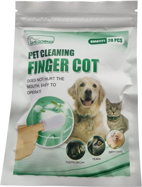 Yegbong Pet Cleaning Finger Cot Pet Ear Eye Wipes