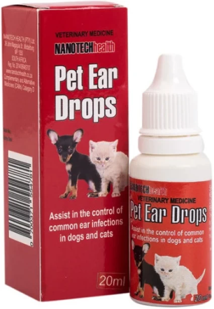 Nanotech Health Colloidal Silver Pet Ear Drops Pet Health Supplements
