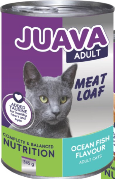 JUAVA MEATLOAF OCEAN Fish 6 x 385 g Wet Adult Cat Food