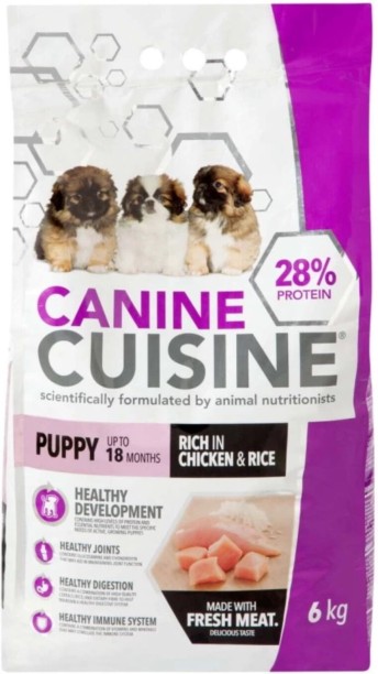 Canine Dog Food Chicken 3 x 6 kg Dry Young Dog Food
