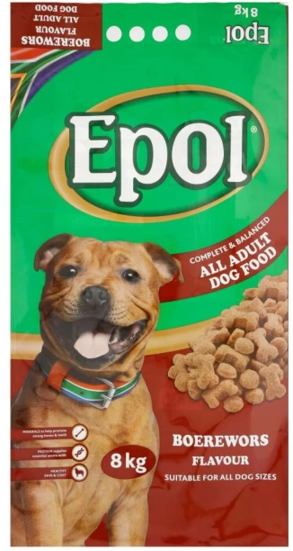 Epol Boerewors Flavour Dry Meat 8 kg Dry Adult Dog Food