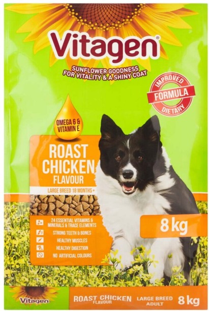 Vitagen Large breed Chicken 8 kg Dry Adult Dog Food