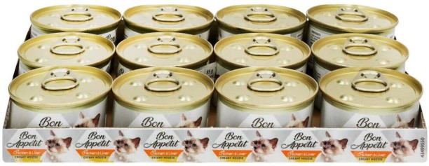Bon Appetit Classic Gourmet Chicken, Liver 12 x 85 g Wet Adult, New Born, Senior, Young Cat Food