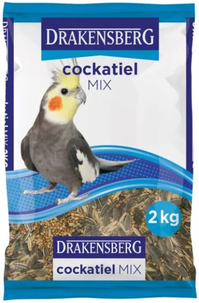 drakensburg Blue Bag Seed Cockatiel Mix 2Kg 2 x 2 kg Dry Adult Bird Food