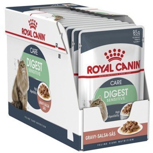 Royal Canin Digestive Sensitive Care Pouches 12 x 85 g Wet Adult Cat Food