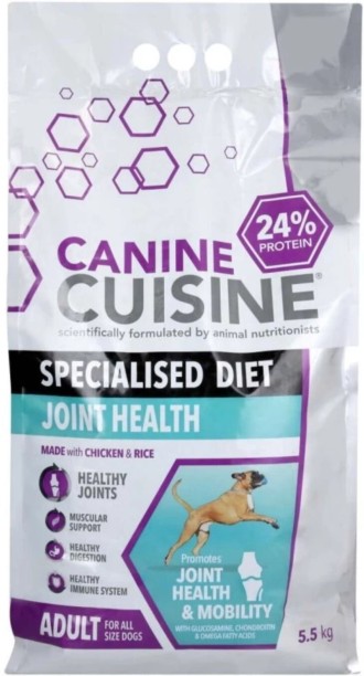 Canine Cuisine Adult Joint Health Dry Dog Food Chicken 5.5 kg Dry Adult Dog Food