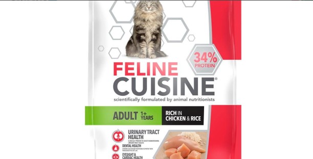 Feline Cat Food Chicken, Rice 4 kg Dry Adult Cat Food