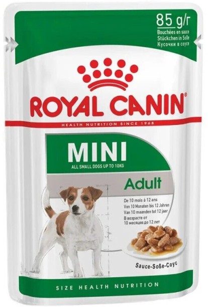 Royal Canin Mini Adult Pouches 12 x 0.085 kg Wet Adult Dog Food