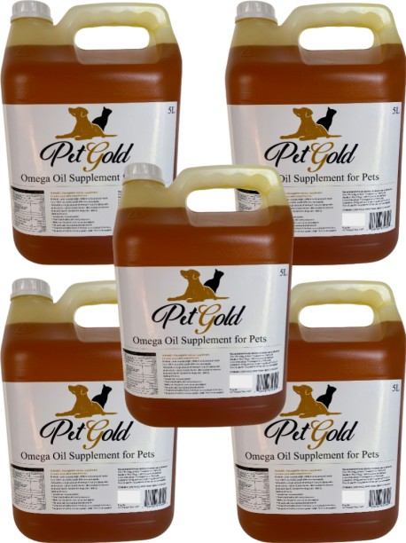 Pet Gold 5-Pack Omega Pet Health Supplements