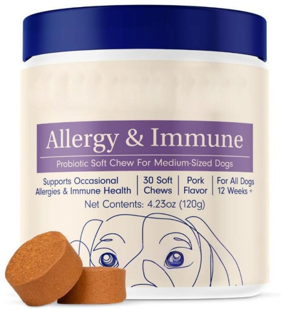 PetsCare Pet Probiotic Soft Chews - Stops Diarrhea & Upset Tummies | Tasty Digestive Support for Dogs & Cats Pet Health Supplements