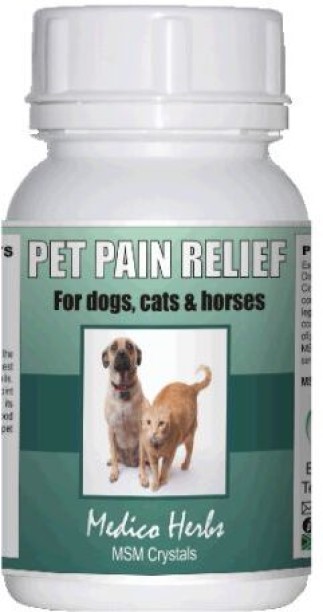 MedicoHerbs Natural Pet Pain Relief MSM Capsules - 60 x 1000mg Pet Health Supplements