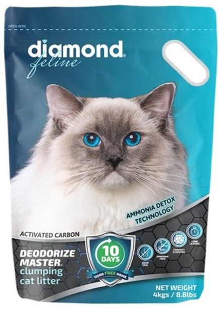 Diamond Feline Deodorize Cat Litter 4kg Pet Litter Tray Refill