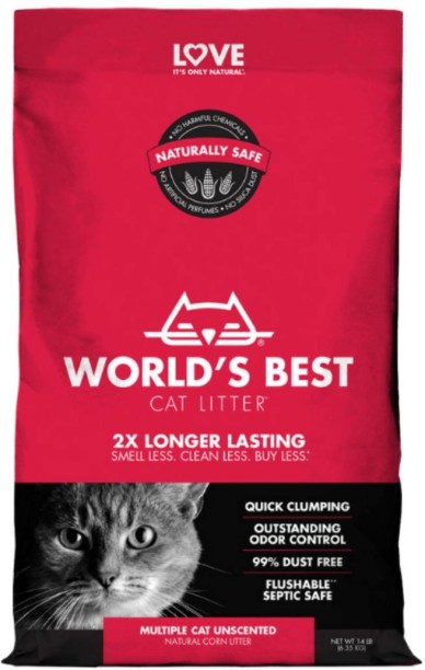 WORLD'S BEST Multiple 12.7kg Pet Litter Tray Refill