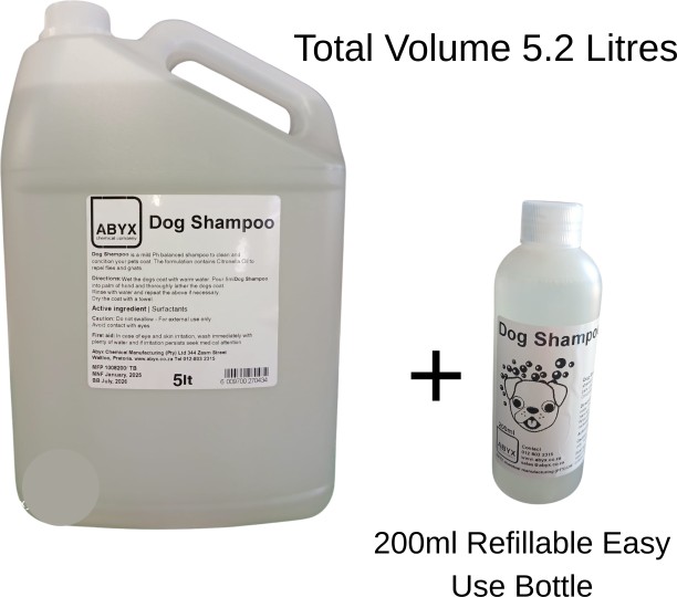ABYX Conditioning Citronella Dog Shampoo - Total 5.2 Litres - Dog Shampoo