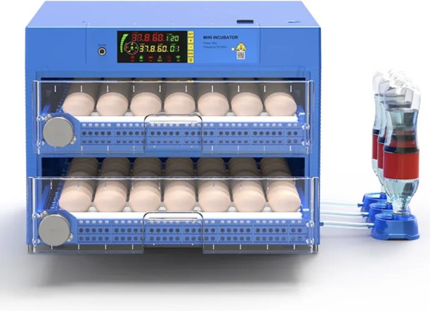 Delta Incubators Blue Diamond – 120 Egg Automatic Dual Voltage Egg Incubator Pet Spa Kit