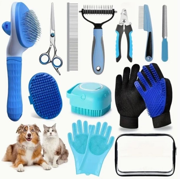 Amity Consulting Group 13pcs Bath Grooming Kit Pet Spa Kit